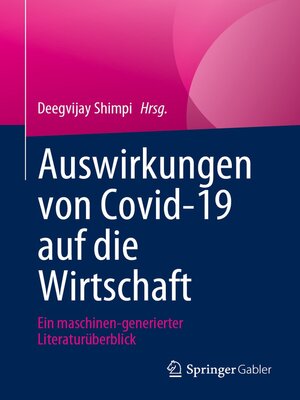 cover image of Auswirkungen von Covid-19 auf die Wirtschaft